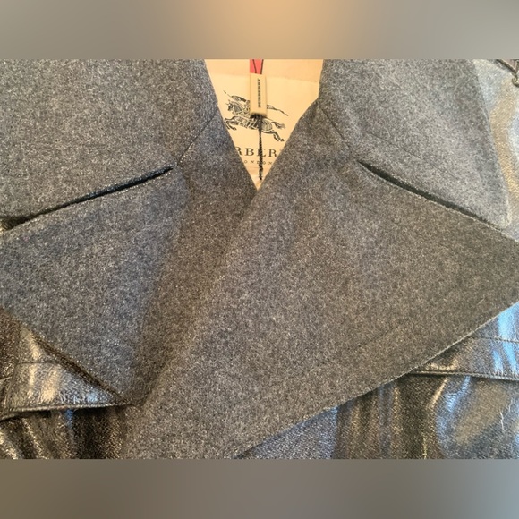 Burberry nwt new with tag trench coat graphite women’s 12 made in Italy - Picture 7 of 16